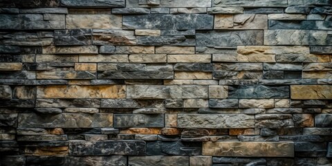 Abstract stone wall texture background. Created Generative Ai