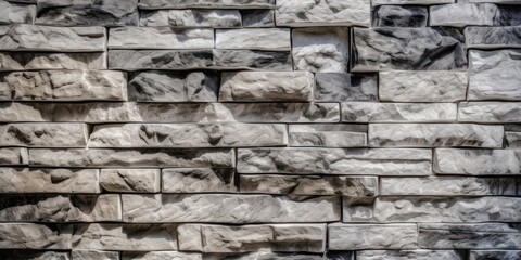 Fototapeta premium White stone wall texture background. Created Generative Ai