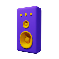 speaker 3d illustration