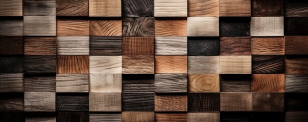 Wooden texture background, Abstract brown wood pattern. Generative AI