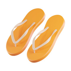 Fototapeta premium Flip Flops 3D Icon