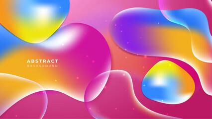 Trendy fluid gradient background for landing page background, colorful abstract liquid 3d shaped. Futuristic design backdrop for banner, poster, cover, flyer, presentation, advertising