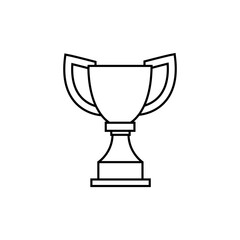 Cup vector icon. champion illustration sign. winner symbol. win logo.