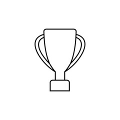 Cup vector icon. champion illustration sign. winner symbol. win logo.