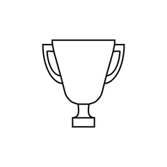 Cup vector icon. champion illustration sign. winner symbol. win logo.