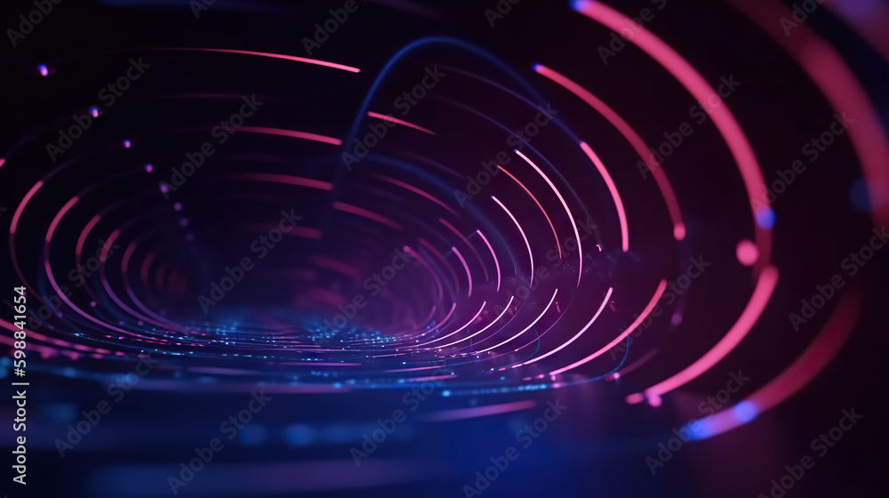 Poster modern abstract digital 3d background. copy space. based on generative ai