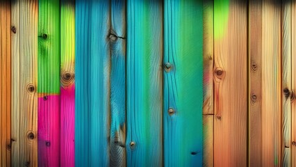 colored wood background - Generative Ai