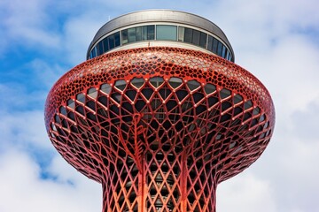 red control tower