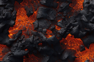 Nahtlos wiederholendes Muster - Lava Vulkan Gestein - Fotorealistisch