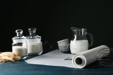 Concept of accessories for cooking and baking - baking paper