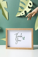 Words of gratitude, gratitude concept, text Thank you
