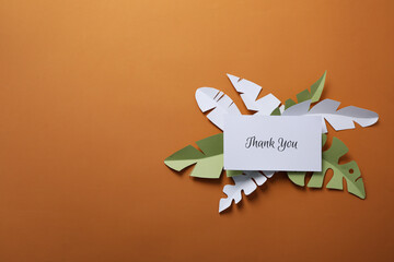 Words of gratitude, gratitude concept, text Thank you