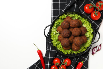 Vegetarian food concept - falafel, tasty falafel balls