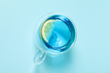 Concept of tasty hot drink, Anchan tea