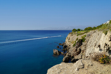 The central part of the coast within the city of Antalya, Turkey 