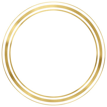 recommend clip art: Golden Vintage Texture Circle Frame Outline
