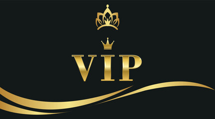 luxury gold and black premium vip card for club members only, casino pass card