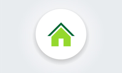 Home Web icons. House symbol button, Simple vector illustration