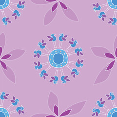 Vector pink lavender seamless pattern background: Taking A Break.