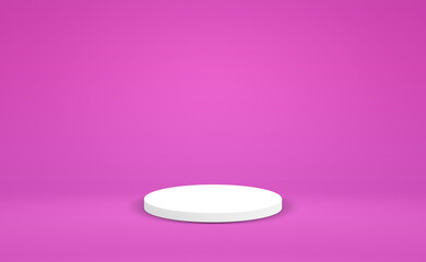 Free Vector Stage on Pink Background