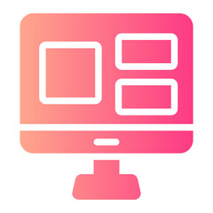 monitor gradient icon