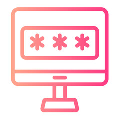 password gradient icon