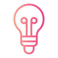 lightbulb gradient icon