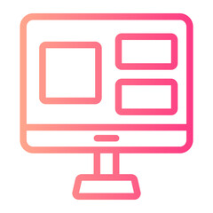 monitor gradient icon