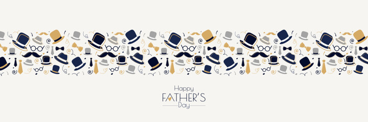 Happy Father's Day card. - obrazy, fototapety, plakaty