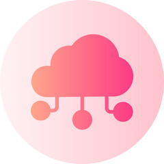 cloud computing gradient icon