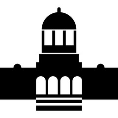Militar Big Antique Building Front Icon