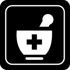 Pharmacy Tool Plus Sign In Square Icon