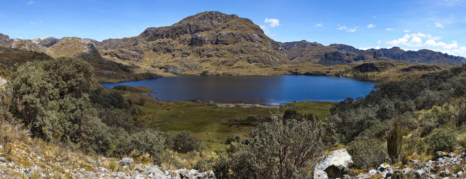 Laguna Toreadora in Parque Nacional Cajas near Cuenca, Azuay Province, Ecuador, South America
