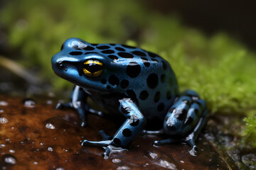 Obraz premium colorful frog in the pond