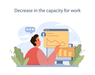 Nicotine withdrawal symptom. Decrease in the capacity for work