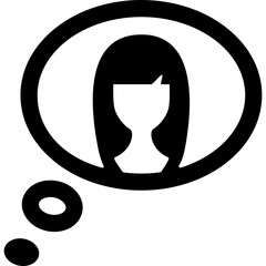Thinking About The Girl Icon