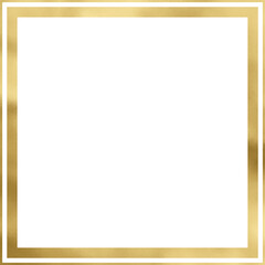 Golden Vintage Texture Square Frame Outline