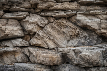 Texture or wall of stones. AI Generated