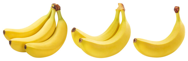 Delicous bananas collection, cut out