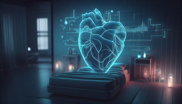 heart beat diagram statistic. diagram health data concept of heart and hearth beat, hearth beat statistic, heart beat diagram, health care, heart beat data script, cardio statistic. ai generated