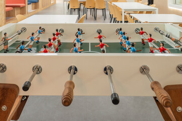 Leisure area with table football in coworking offices