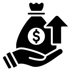 growth investment, business and finance icons.