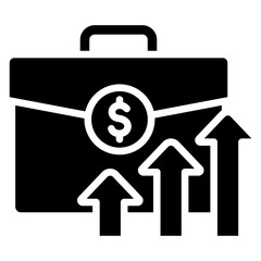 growth career, business and finance icons set.