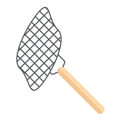 Iron Grill Basic Shape For Barbeque
