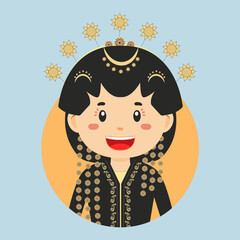 Avatar of a Central Java Indonesian Character