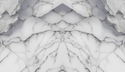 Obraz premium White marble stone textured background. Symmetrical template.