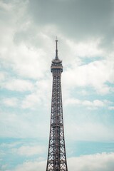 Fototapeta na wymiar big eiffel tower in paris city
