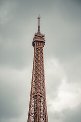 beautiful eiffel tower in the big city