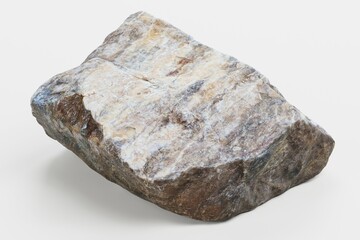 Realistic 3D Render of Rock
