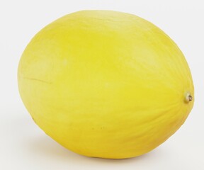 Realistic 3D Render of Lemon